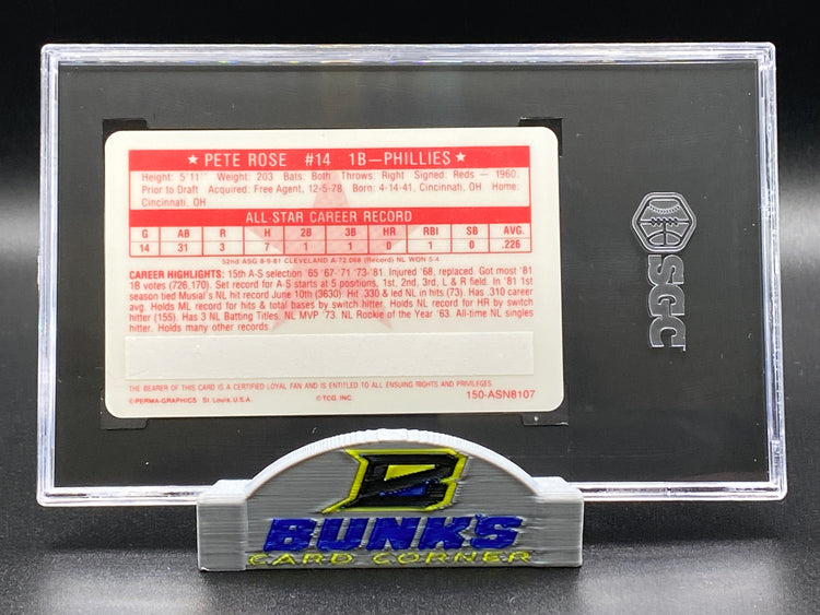 1981 Pete Rose SGC 8