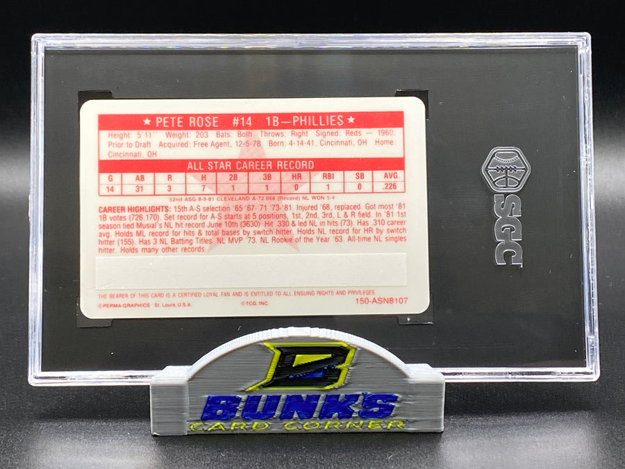 1981 Pete Rose SGC 8