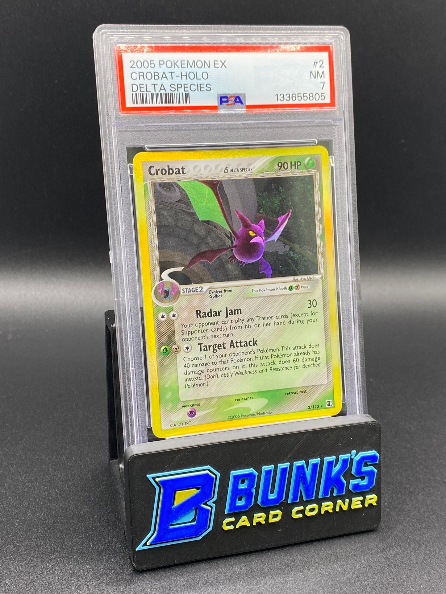 Crobat Holo Delta Species PSA 7