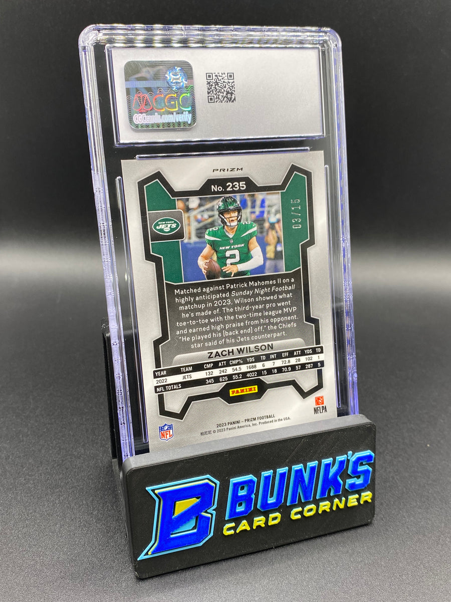 2023 Zach Wilson Forest Camo 3/15 CGC 10