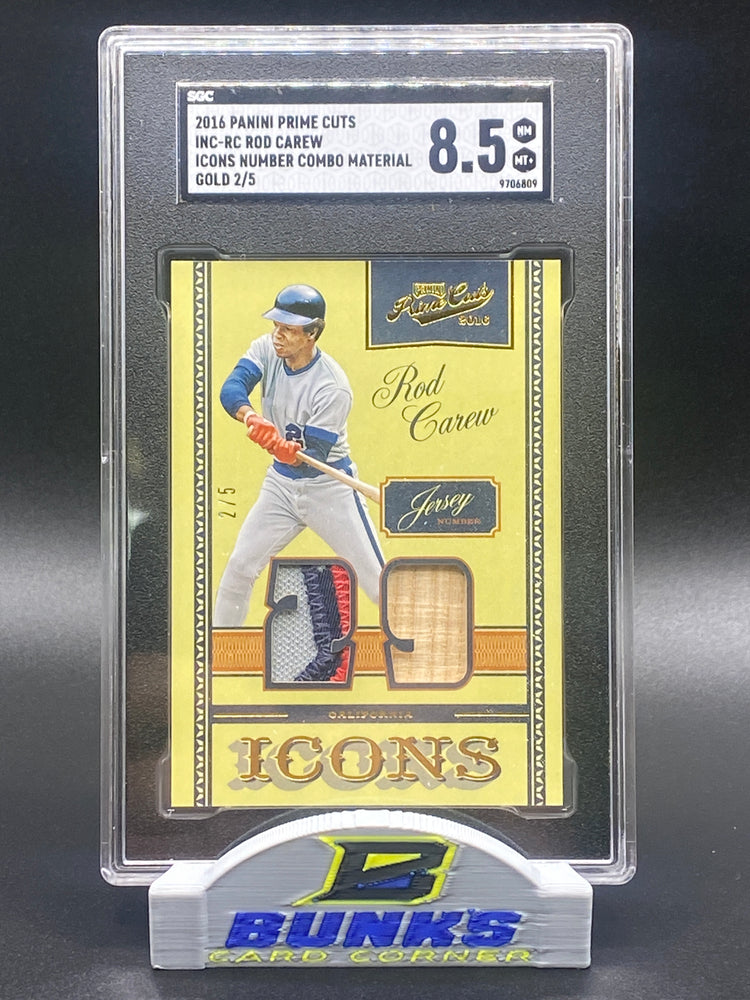 2016 Rod Carew Combo Material Gold 2/5