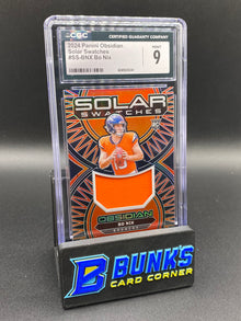 2024 Bo Nix Solar Swatches Rc CGC 9