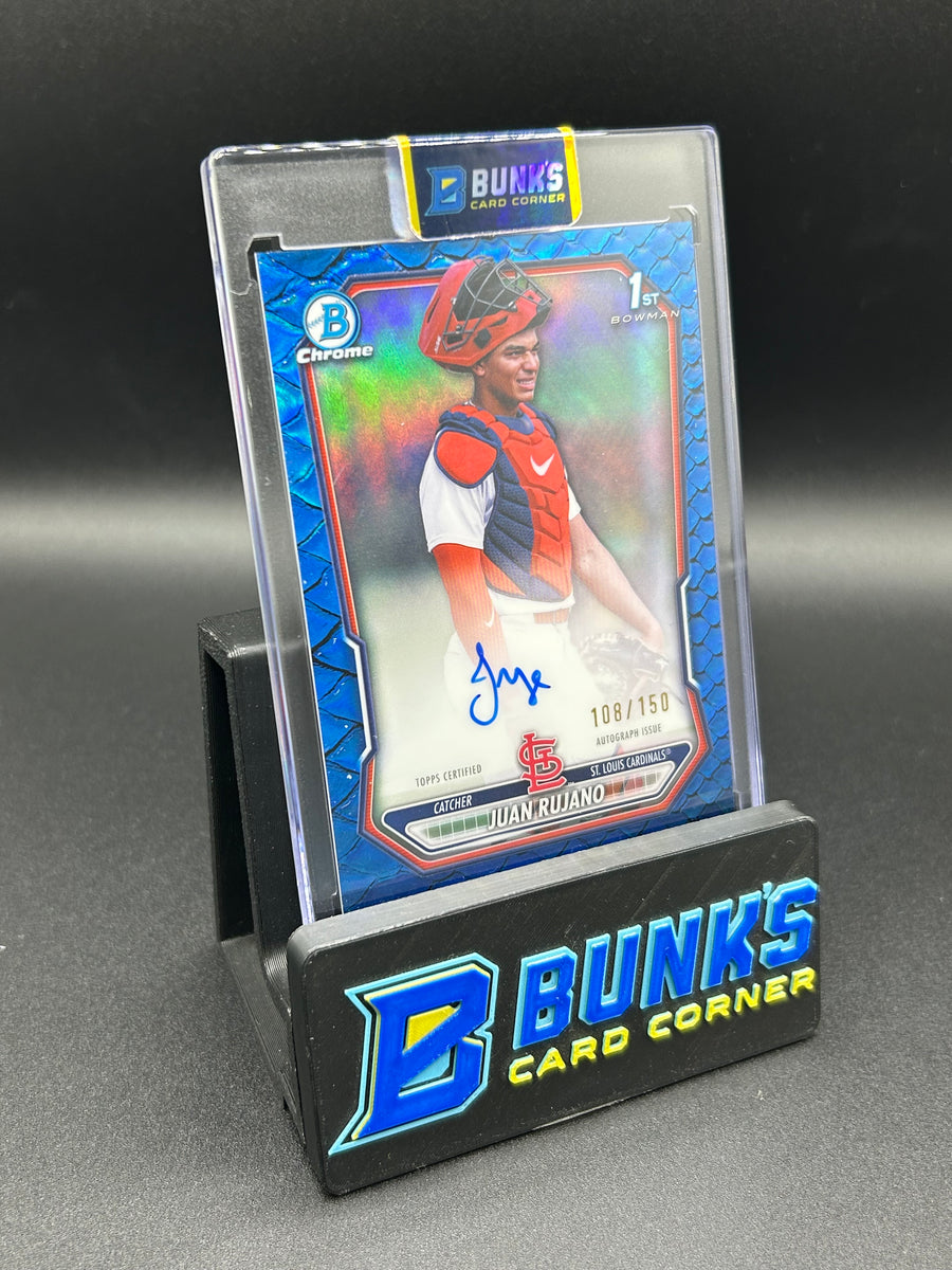 2026 Juan Rujano First Bowman Chrome Blue Reptilian Auto 108/150