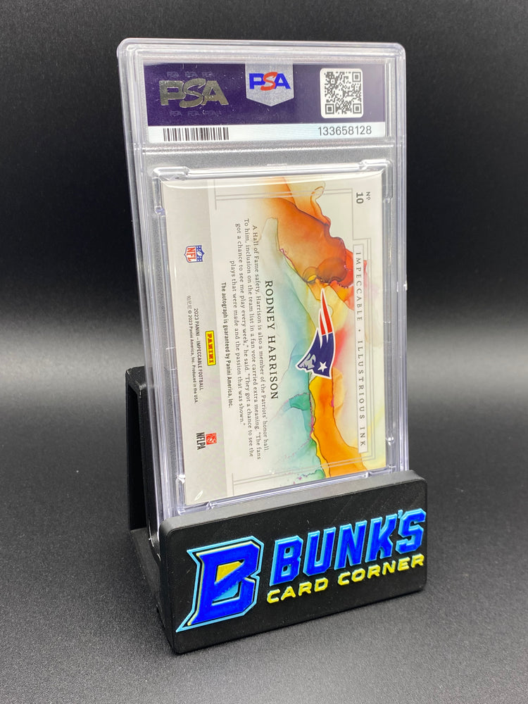 2023 Rodney Harrison Illustrious Ink 15/75 Auto PSA 8/10