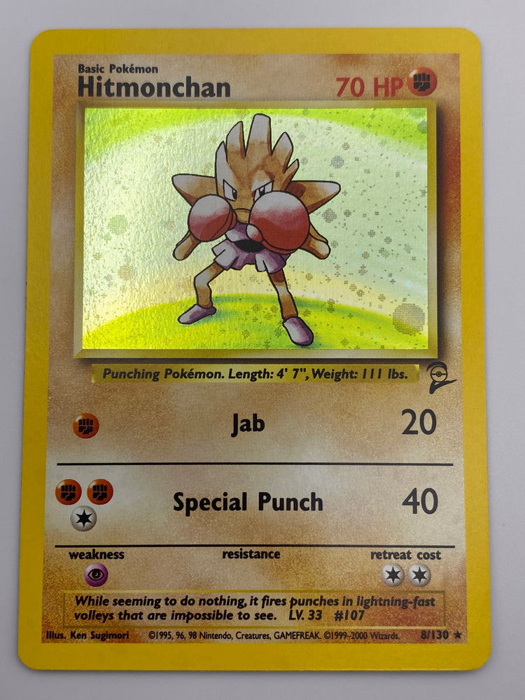 Hitmonchan Holo Base Set 2 NM