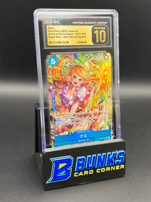Nami Super Rare Alt Art Parallel OP11-054 CGC PRISTINE 10 Japanese