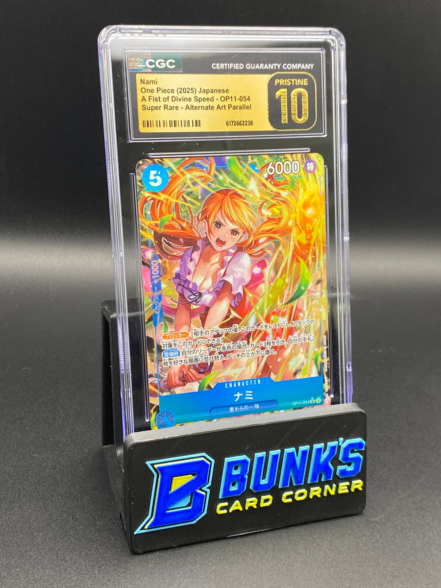 Nami Super Rare Alt Art Parallel OP11-054 CGC PRISTINE 10 Japanese
