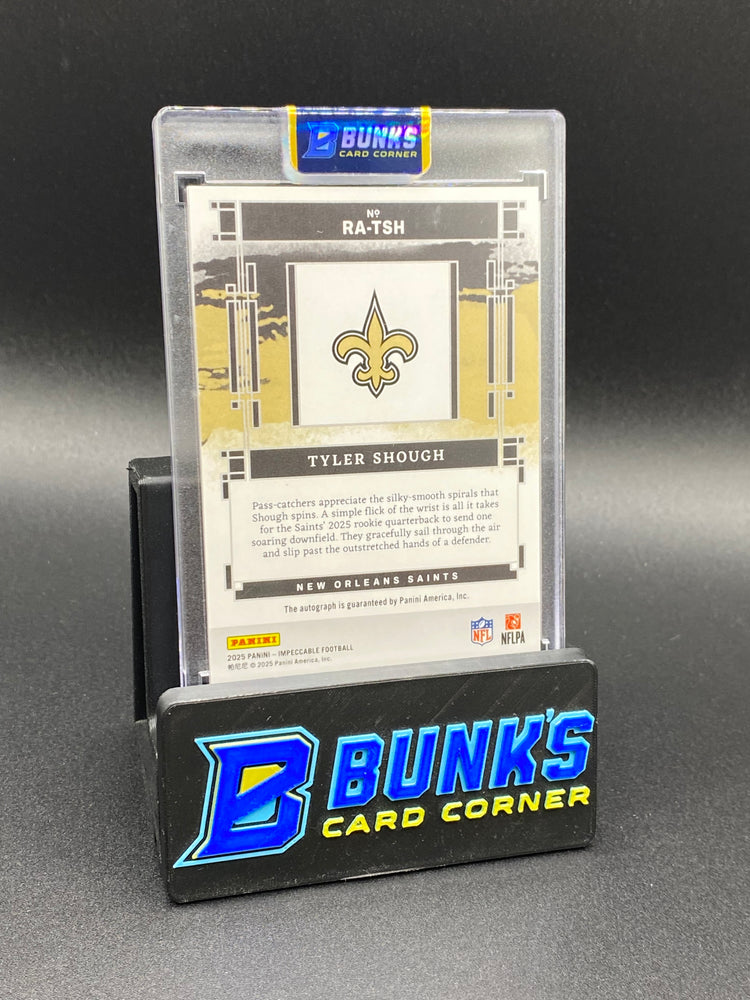2025 Tyler Shough Panini Impeccable Rc Auto 4/10
