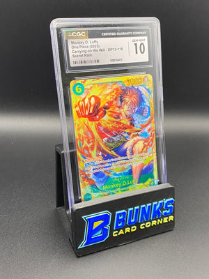 Monkey D. Luffy Secret Rare OP13-118 CGC 10