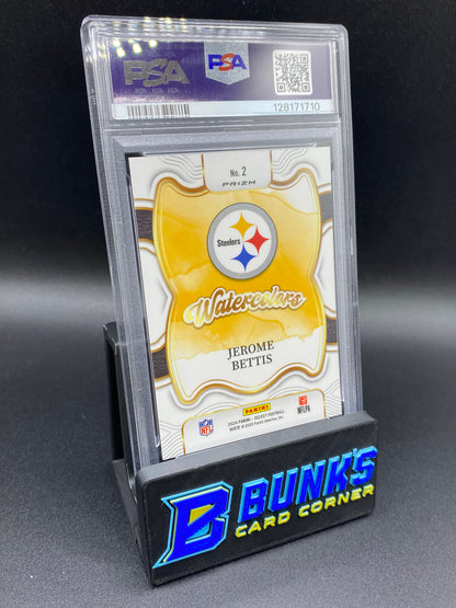 2024 Jerome Bettis Watercolors PSA 9