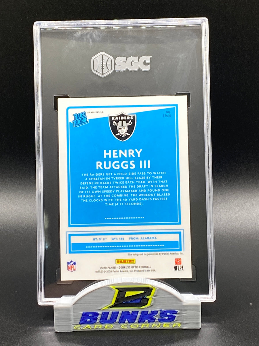 2020 Henry Ruggs III AUTOGRAPHED Rookie Card