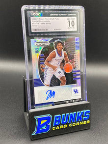 2020-21 Tyrese Maxey Silver Prospect Auto Rc CGC 10/10