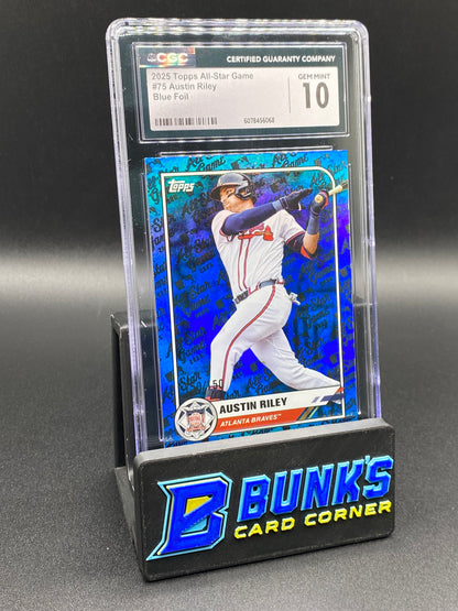 2025 Austin Riley Blue Foil CGC 10 150/150