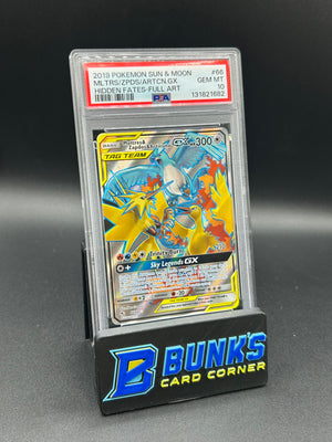 Moltres & Zapdos & Articuno Gx Tag Team Hidden Fates PSA 10