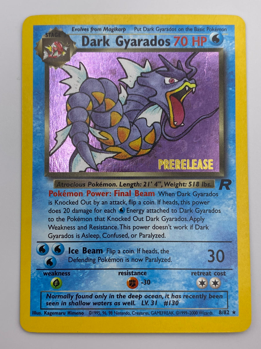 Dark Gyarados Holo Prerelease Team Rocket LP-MP