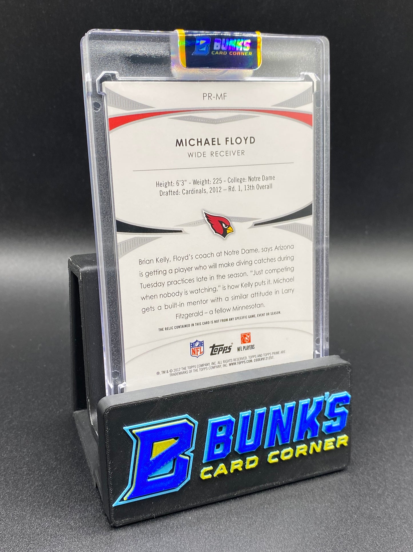 2012 Michael Floyd Topps Prime Patch 7/10 Rc