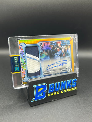 2026 Carson Williams Bowman Chrome Jumbo Rc Relic Auto 15/50