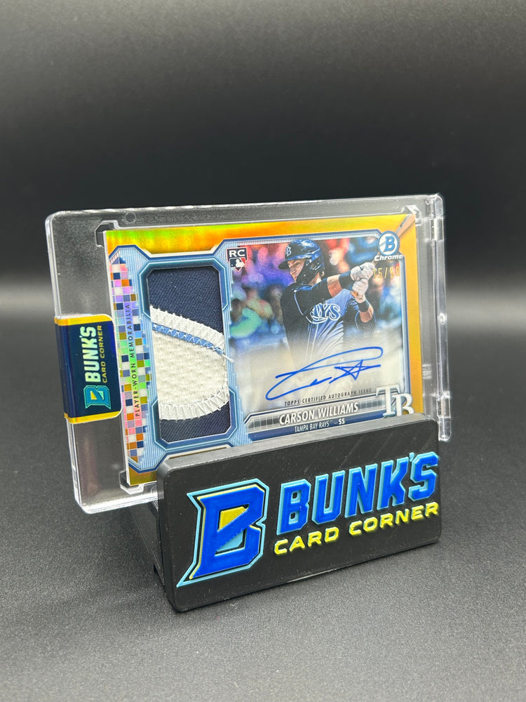 2026 Carson Williams Bowman Chrome Jumbo Rc Relic Auto 15/50