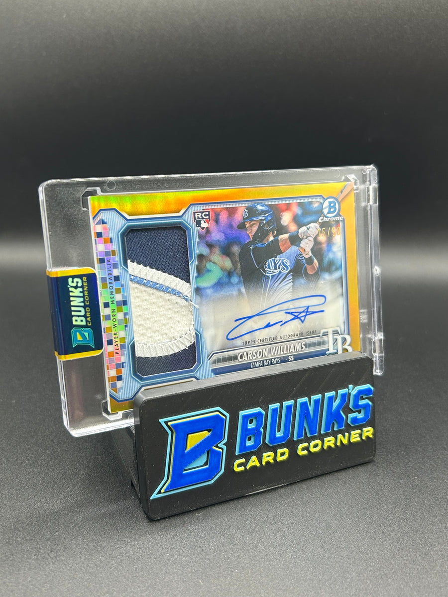 2026 Carson Williams Bowman Chrome Jumbo Rc Relic Auto 15/50