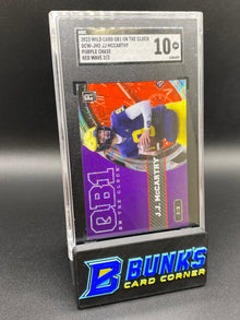 2023 JJ McCarthy Purple Chase Red Wave 2/2 SGC 10
