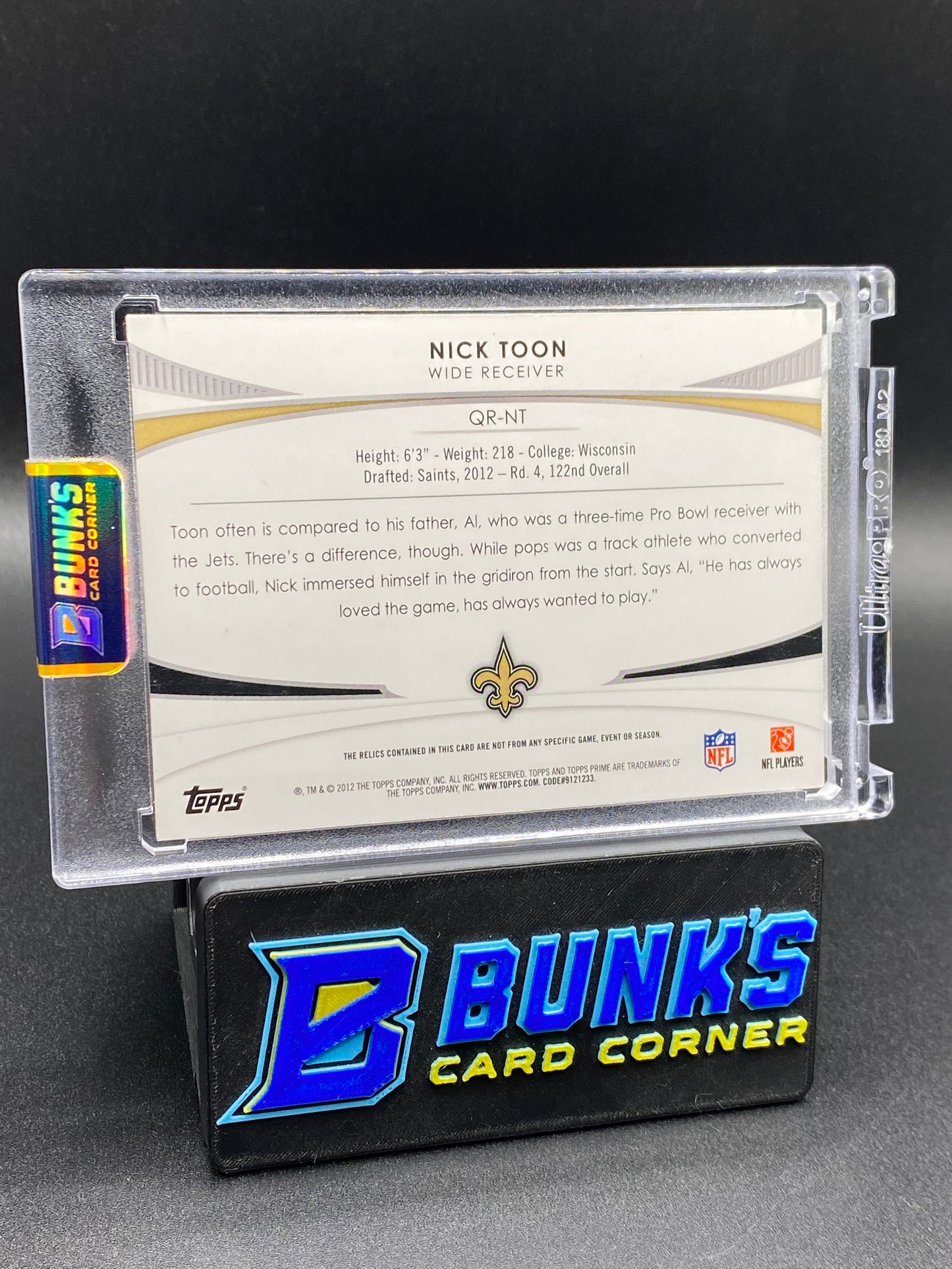 2012 Nick ToonTopps Prime Patches  Rc 10/10