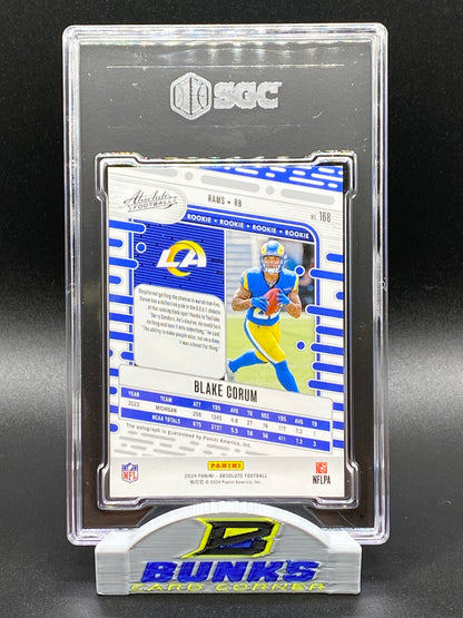 2024 Blake Corum AUTOGRAPHED Red Spectrum 30/100 (Box B8)