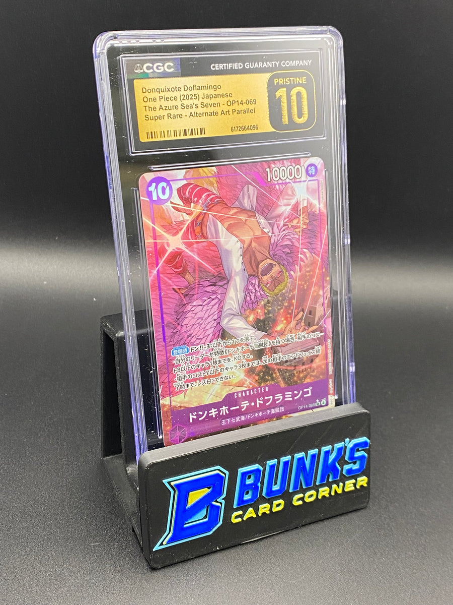 Donquixote Doflamingo Super Rare Parallel OP14-069 CGC PRISTINE 10 Japanese