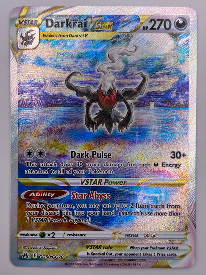 Darkrai Vstar Galarian Gallery Crown Zenith NM