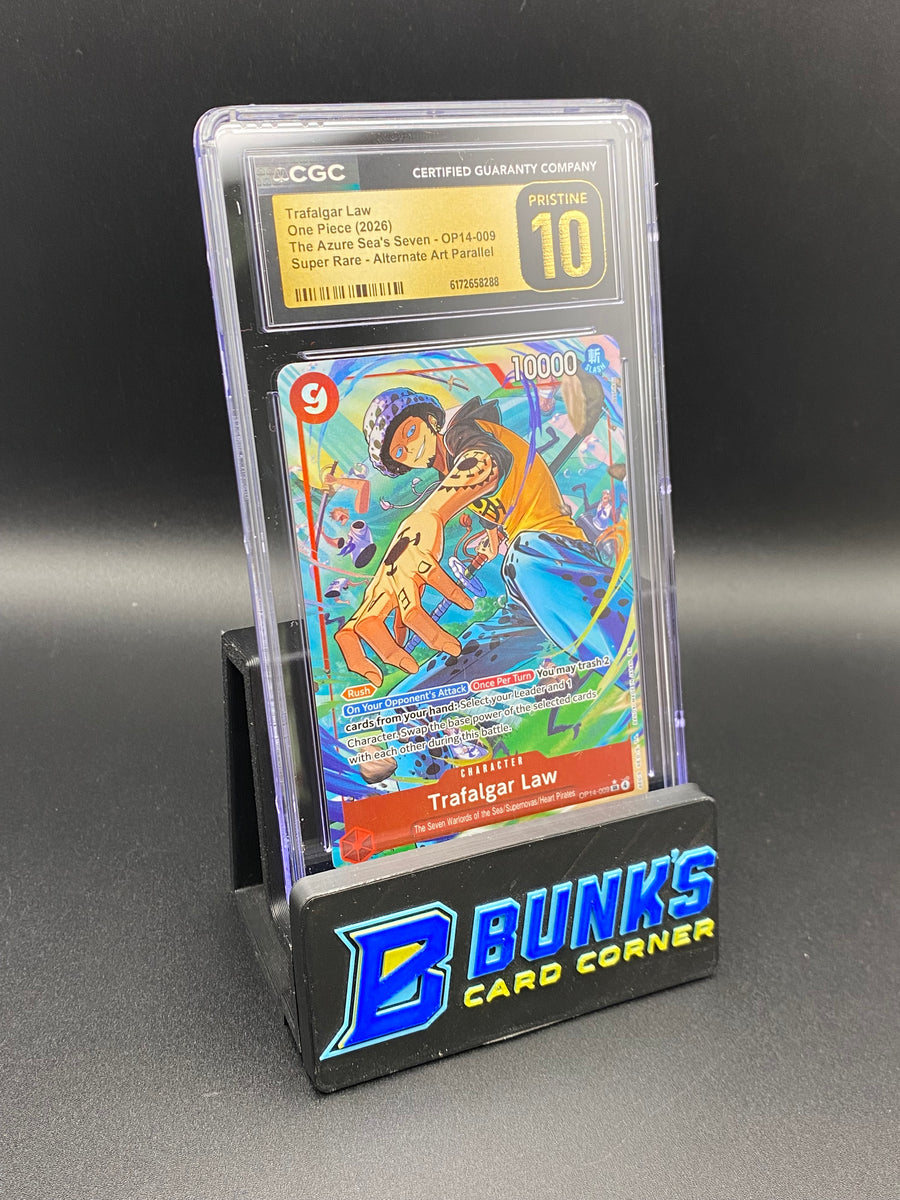Trafalgar Law Super Rare Parallel OP14-009 CGC PRISTINE 10