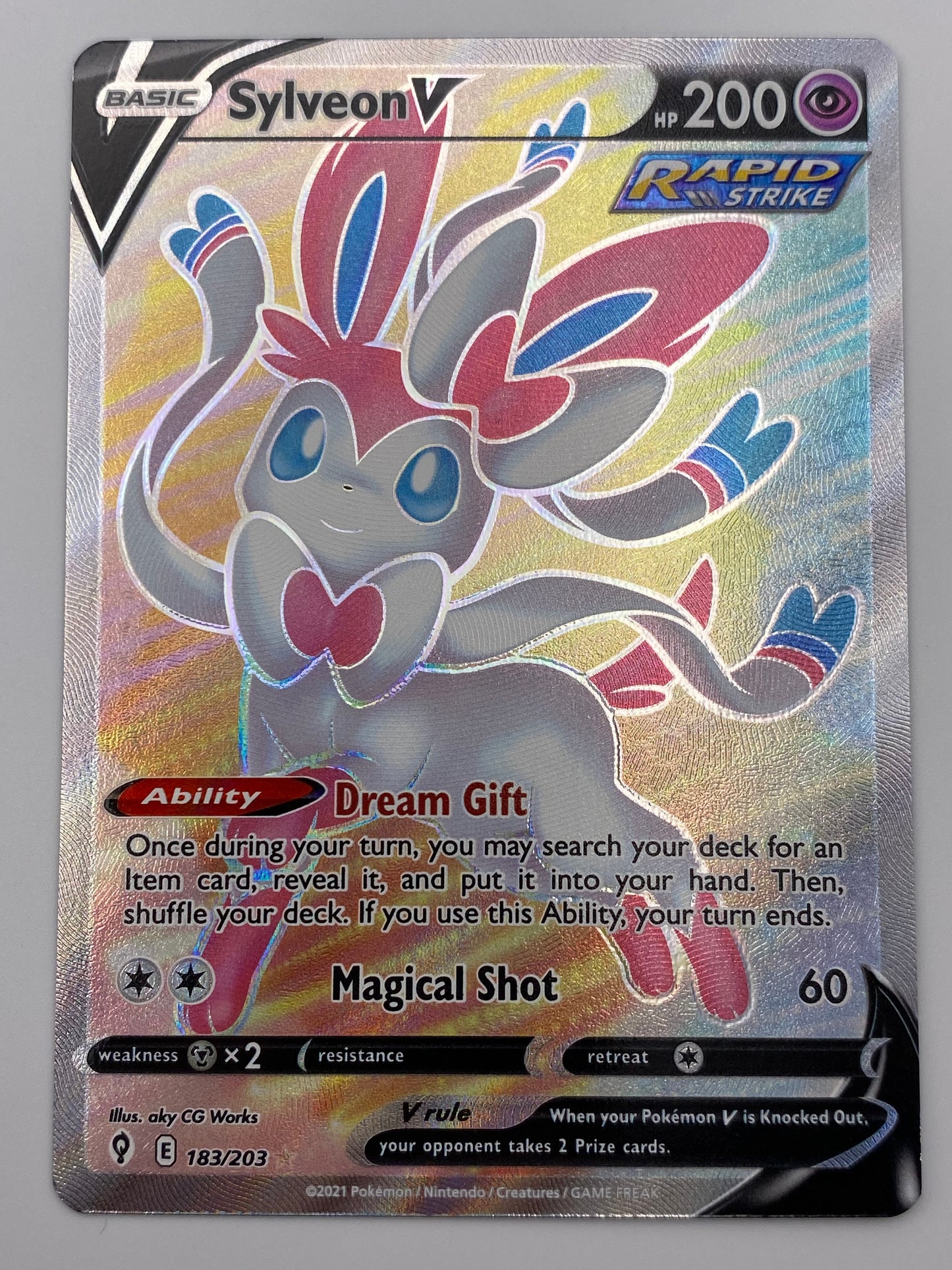 Sylveon Full Art Evolving skies NM