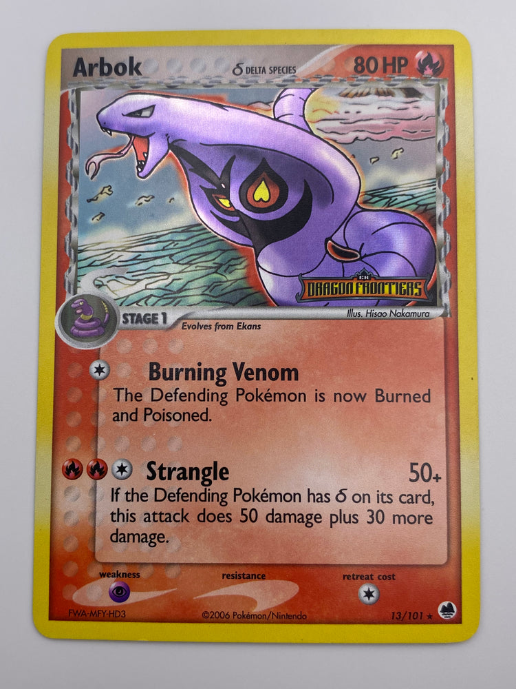 Arbok Reverse Holo Dragon Frontiers LP