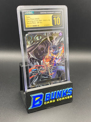 Sabo Secret Rare SP OP07-118 CGC PRISTINE 10