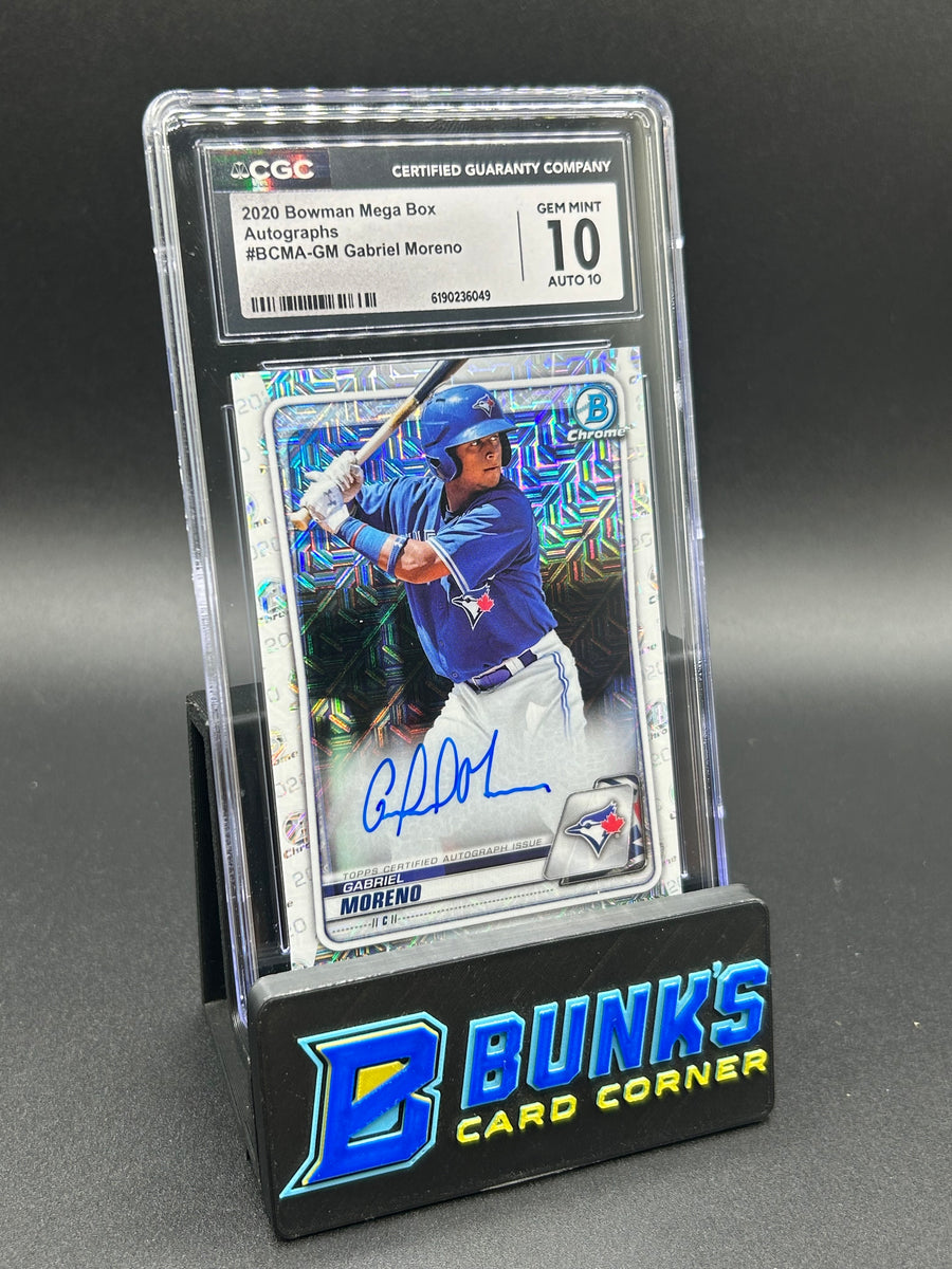 2020 Gabriel Moreno Bowman Mega Box Autographs On-Card Auto CGC 10/10