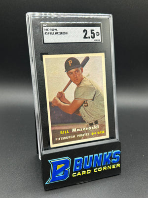 1957 Bill Mazeroski Topps #24 SGC 2.5