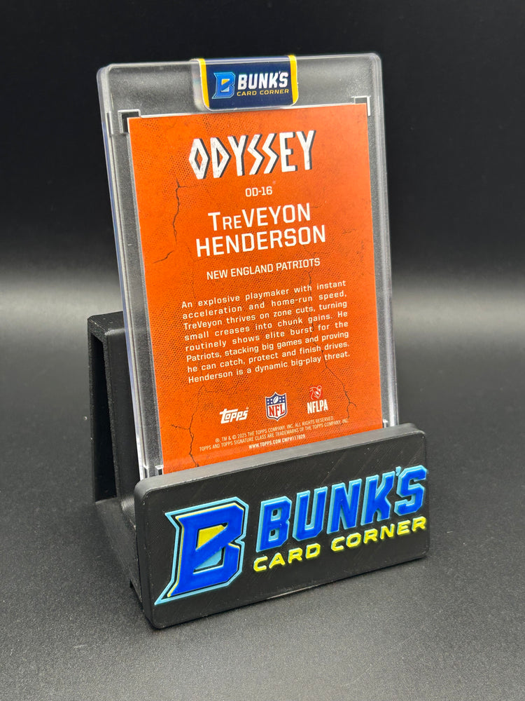2025 TreVeyon Henderson Topps Odyssey SSP Rc