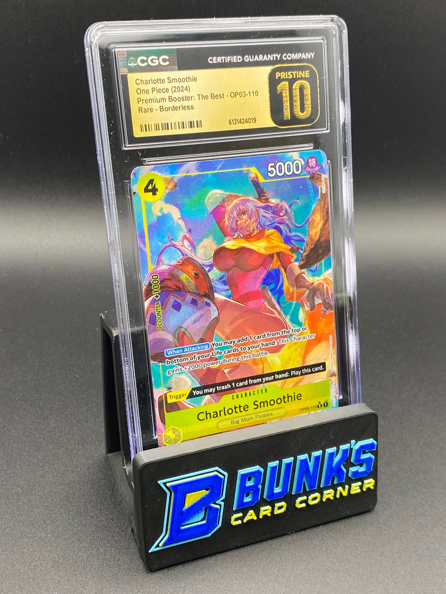Charlotte Smoothie Rare Borderless OP03 CGC PRISTINE 10