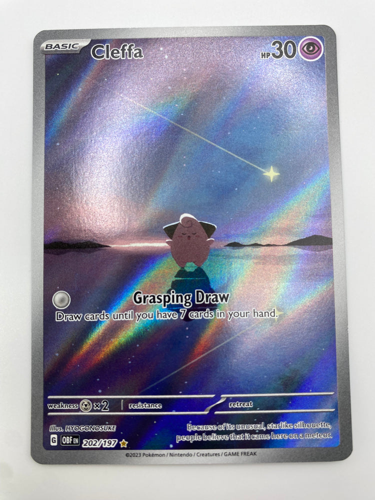 Cleffa Illustration Rare Obsidian Flames NM
