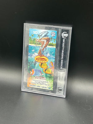 Tyler Johnson Ticket Beckett Authentic Auto