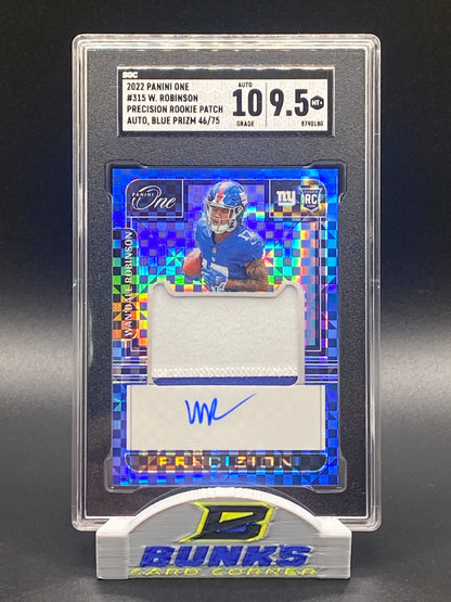 2022 Wan’Dale Robinson AUTOGRAPHED Patch 46/75 (Box B7)