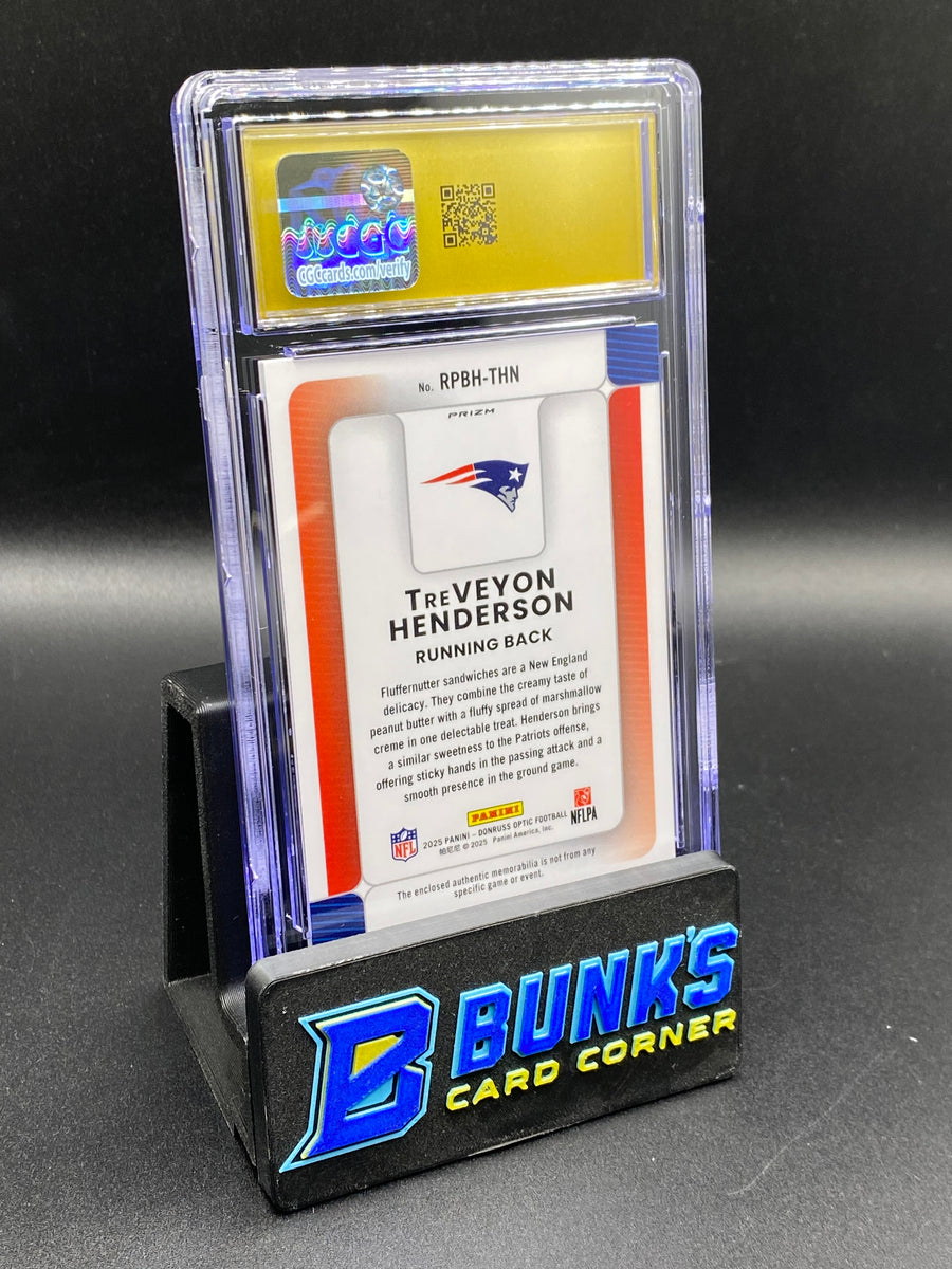 2025 TreVeyon Henderson Blue Hyper Relics Phenom Rc CGC Pristine 10