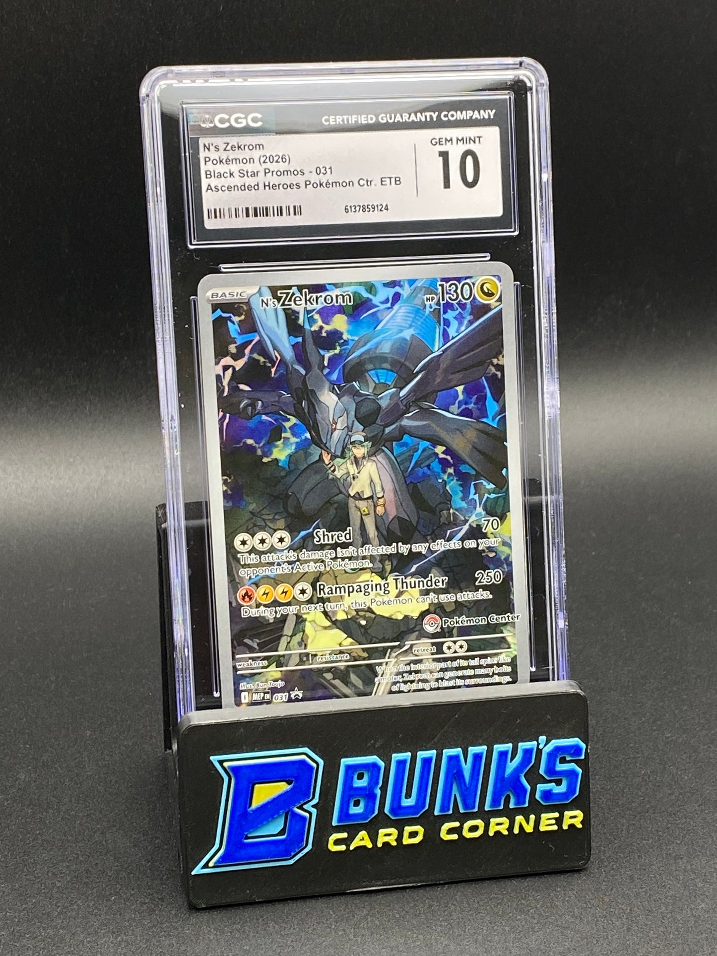 N's Zekrom Pokemon Center Promo CGC 10