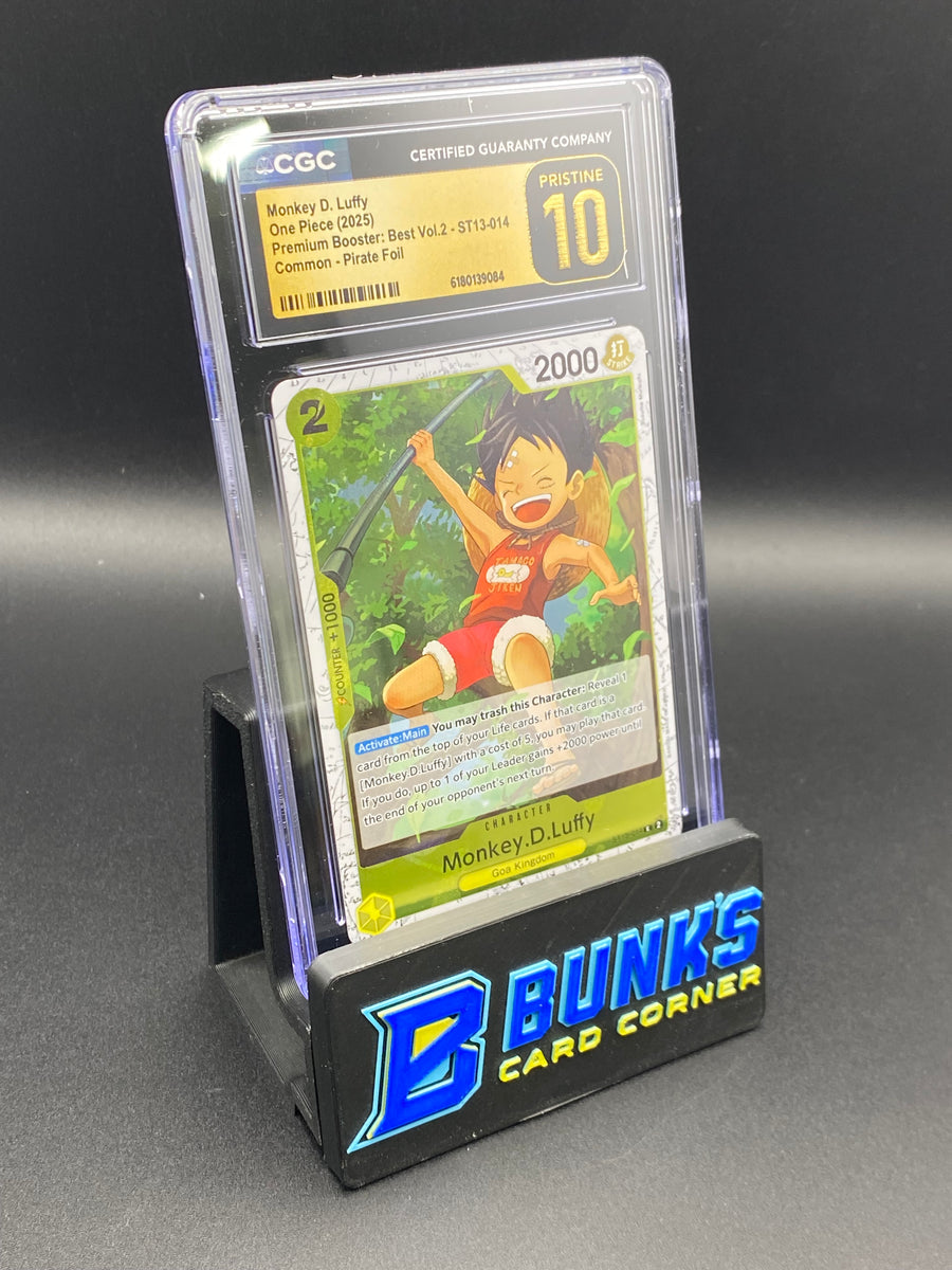 Monkey D. Luffy Pirate Foil ST13-014 CGC PRISTINE 10