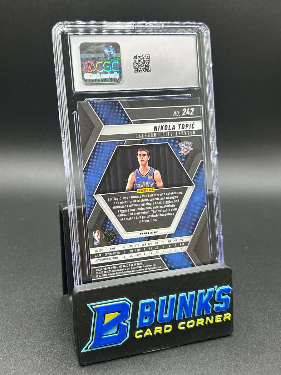 2024-25 Nikola Topic Panini Mosaic Genesis Rc CGC 10