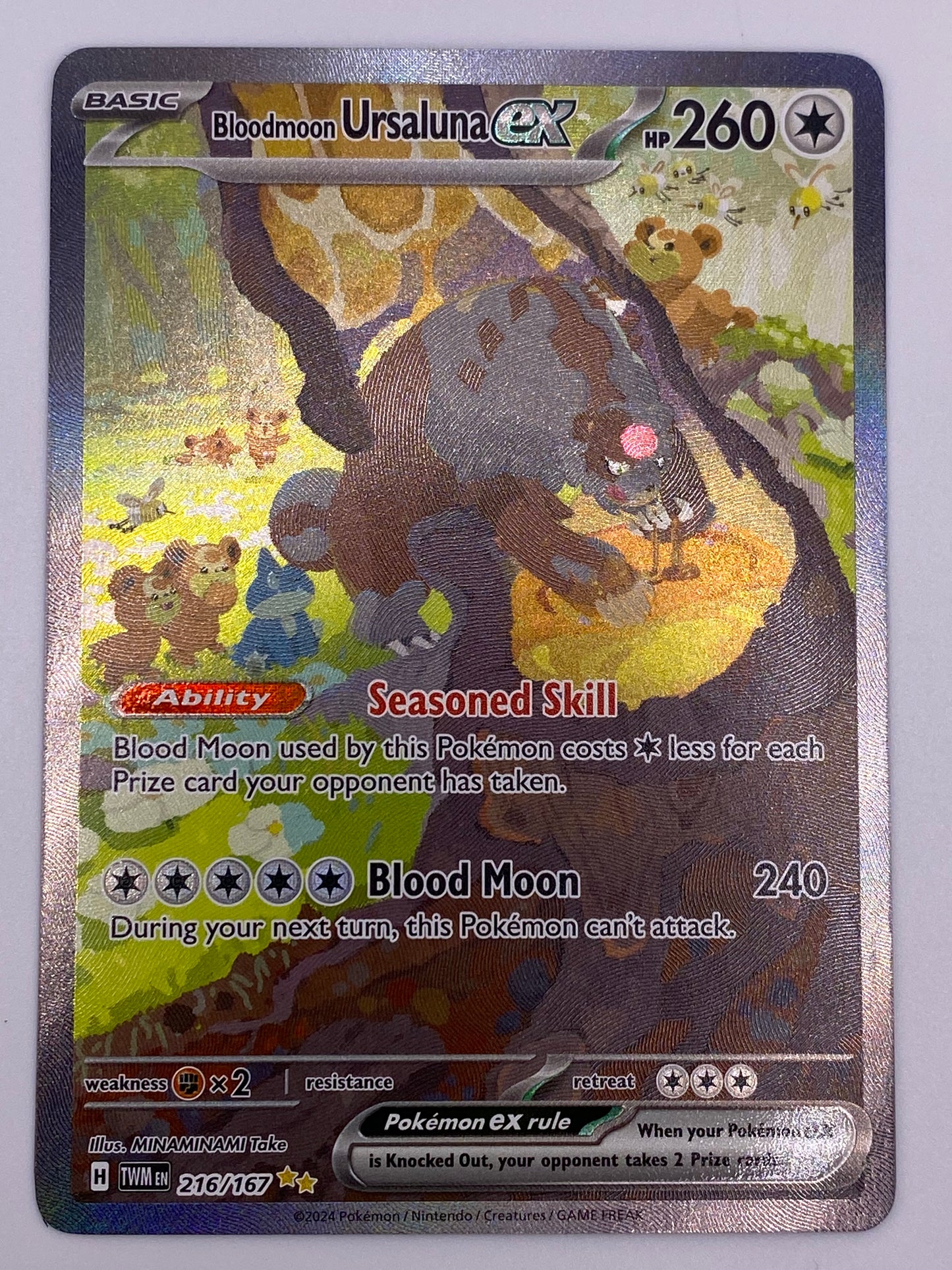 Bloodmoon Ursaluna Ex SIR Twilight Masquerade MN