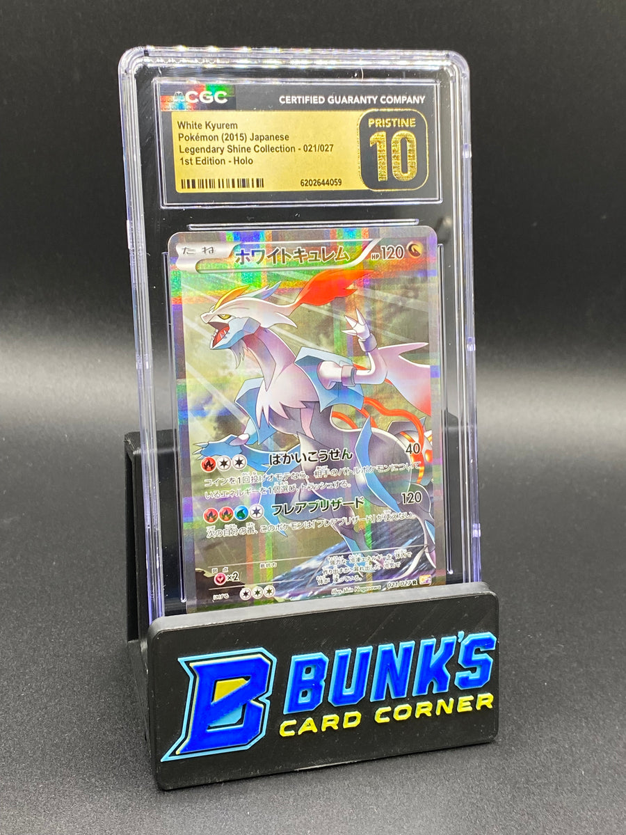 White Kyurem 1st Edition Legendary Shine Collection CGC Pristine 10 Japanese