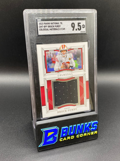 2023 Brock Purdy Colossal Materials 17/49 SGC 9.5