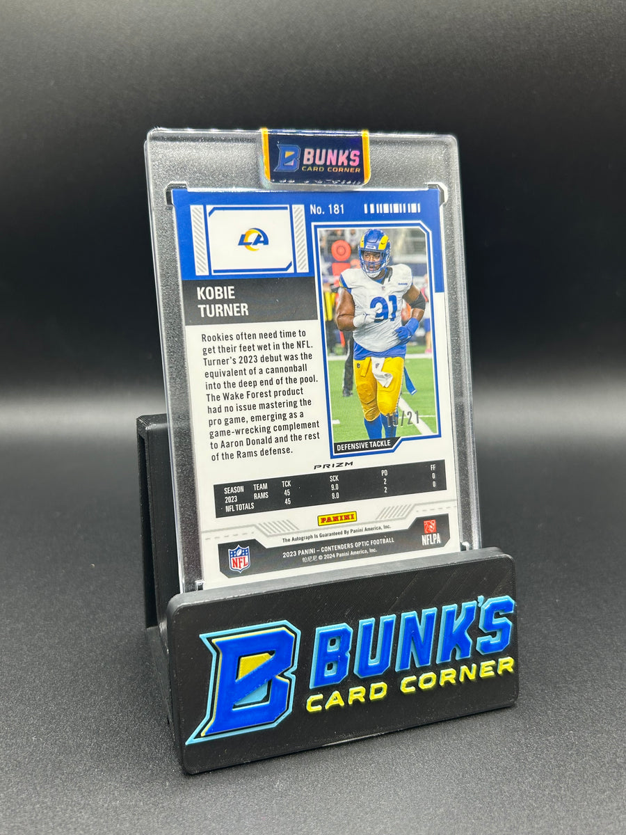 2023 Kobe Turner Panini Contenders Optic Purple Pulsar Rc Ticket Auto 15/21