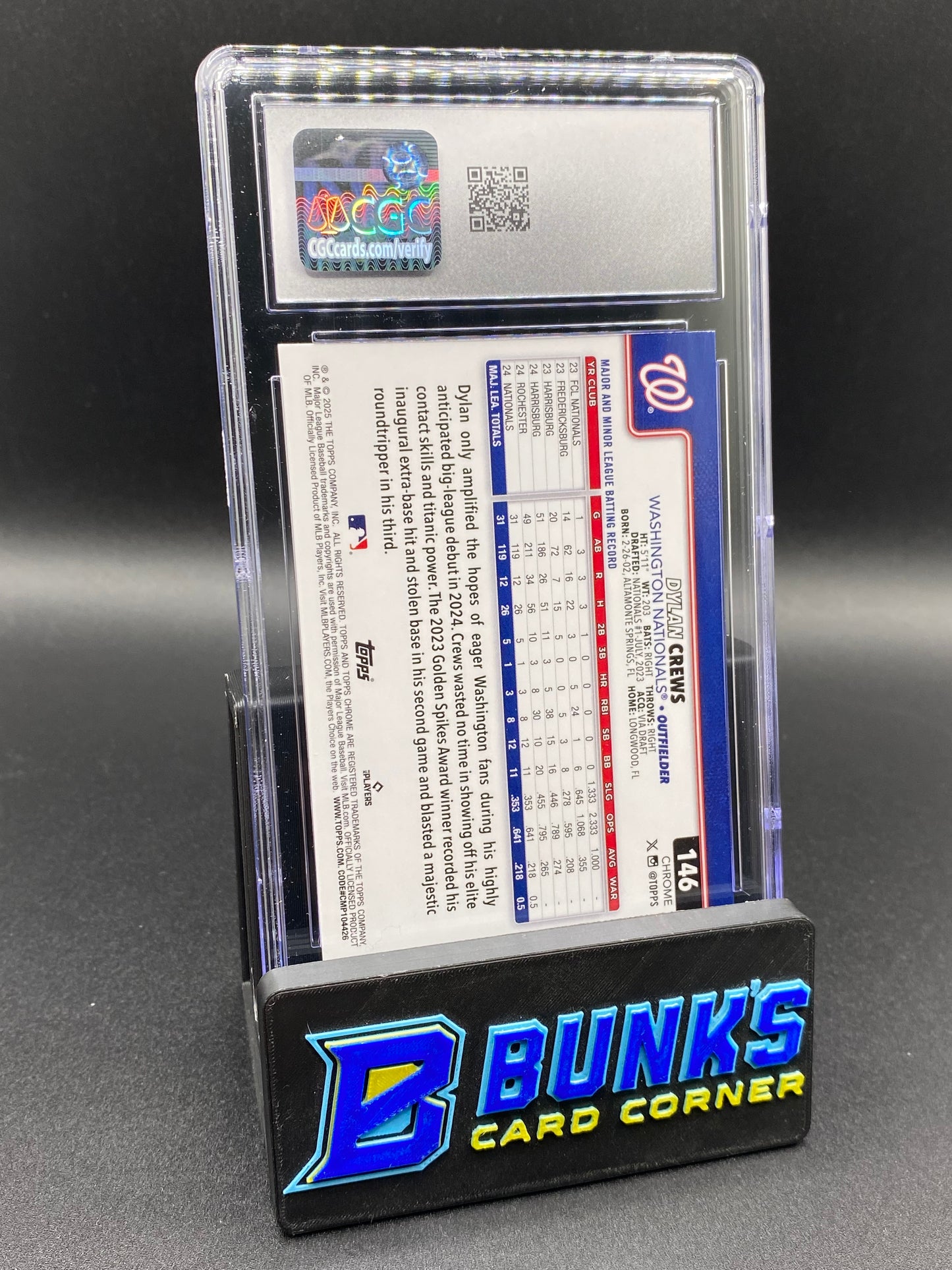 2025 Dylan Crews Raywave Ref. Rc CGC 10 SP