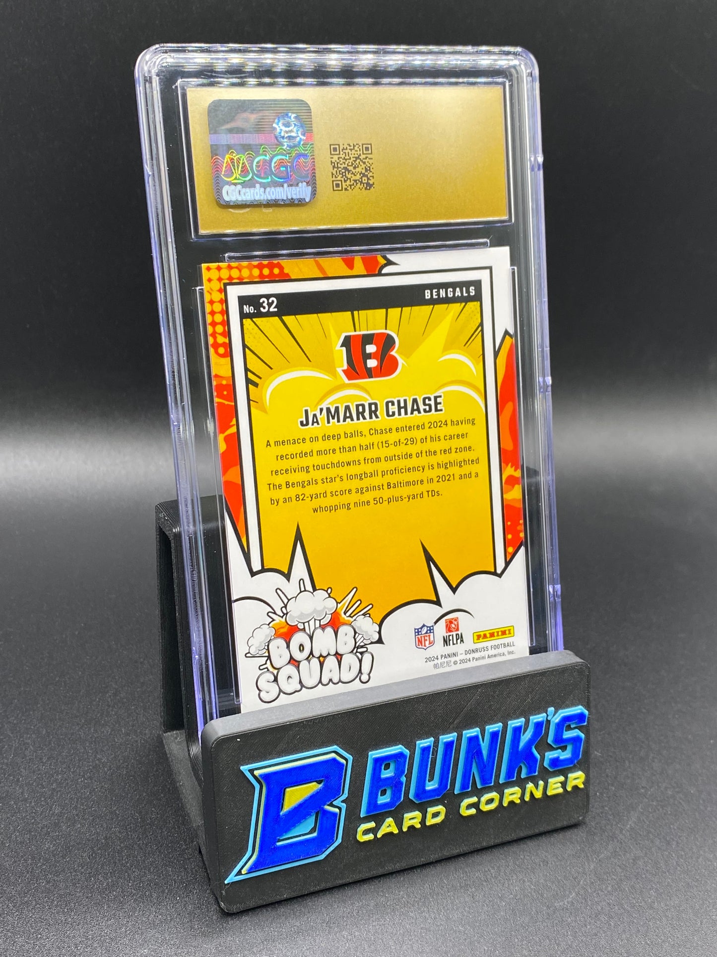 2024 Ja'Marr Chase B Squad! CGC PRISTINE 10