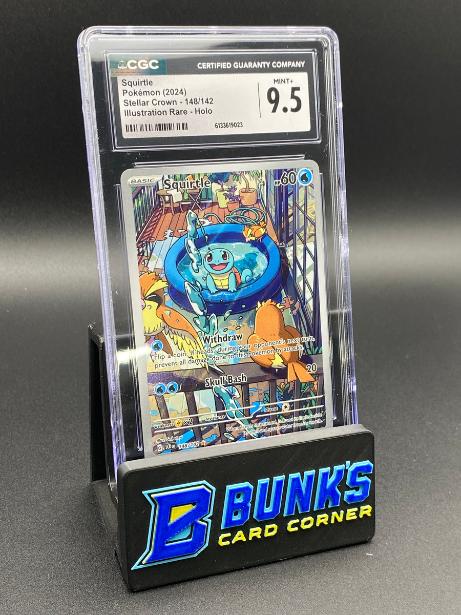 Squirtle Illustration Rare Stellar Crown CGC 9.5
